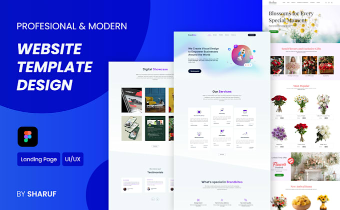 Gig Preview - Design redesign landing page, dasboard UI UX design in figma