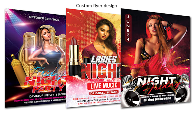 Gig Preview - Do custom flyer design for event, promotional, party, conference, business in 4h