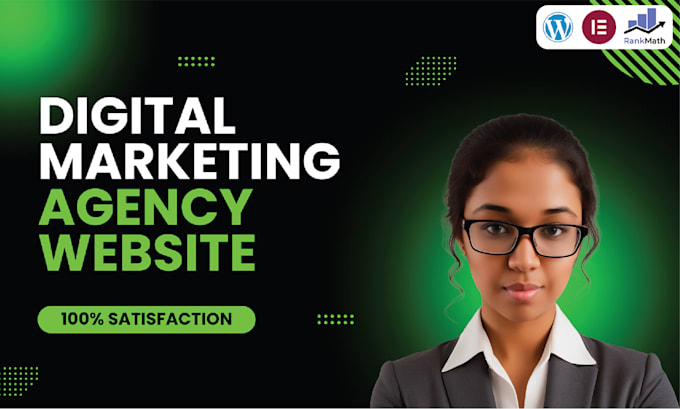 Gig Preview - Create a digital marketing agency wordpress business website or smma website