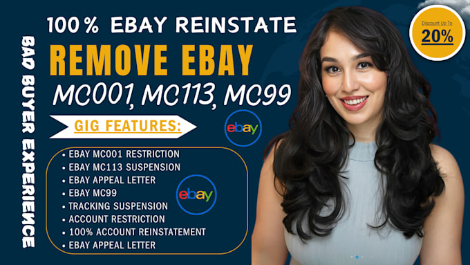 Gig Preview - Unlock your ebay remove mc001 reinstatement, overcome mc113 mc999 suspension