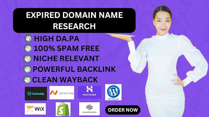 Bestseller - find best expire domain name research related to your niche for SEO ranking