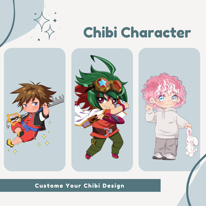 Gig Preview - Design your character in chibi style