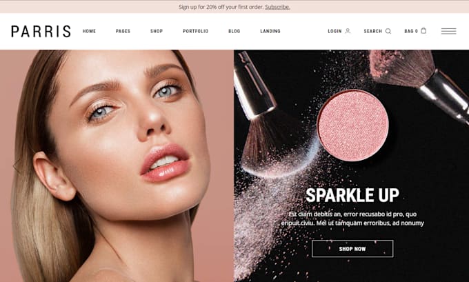 Bestseller - design beauty website, cosmetic website, salon website, spa website