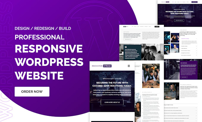 Gig Preview - Do develop modern wordpress website design or redesign