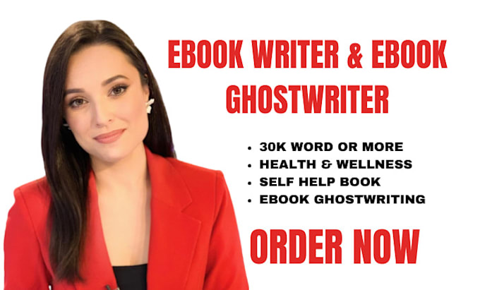 Gig Preview - Be your ebook writer, self help book, ebook ghostwriter, fiction book