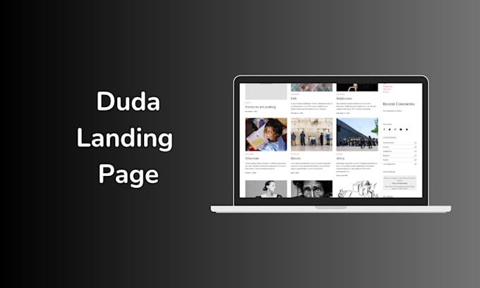 Bestseller - design a highly converting landing page on duda