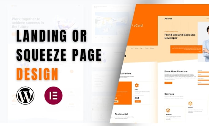 Gig Preview - Create high converting squeeze, landing and sales pages