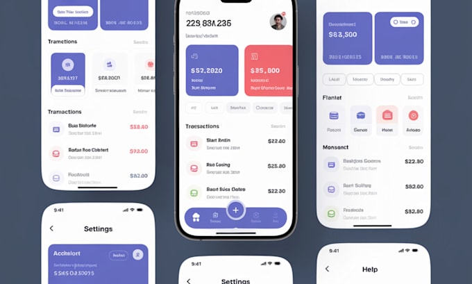 Gig Preview - Fintech app ui ux design figma fintech ui ux app design fintech fintech website