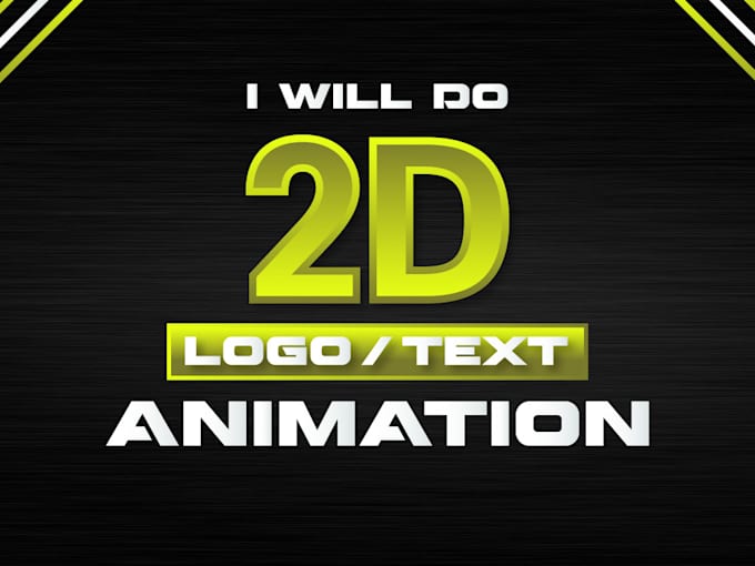 Gig Preview - Do 2d text and logo animation