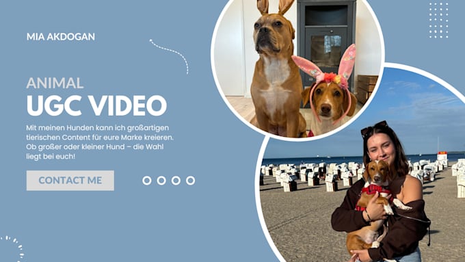 Gig Preview - Create an animal ugc video