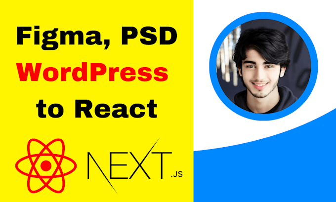 Gig Preview - Convert figma or wordpress website into react and nextjs