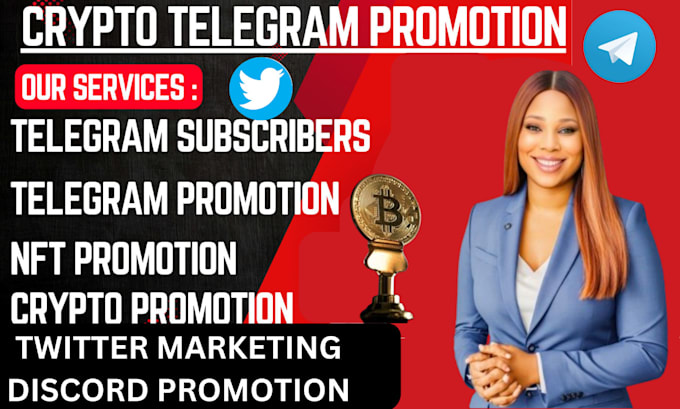 Bestseller - crypto telegram promotion,  x twitter marketing manager, telegram promotion,nft