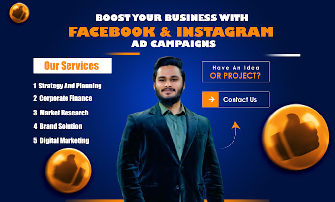 Gig Preview - Run facebook and instagram ads campaign to grow your business