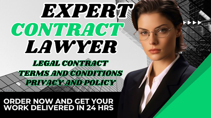 Gig Preview - Write legal contracts, agreements, nda, terms and conditions