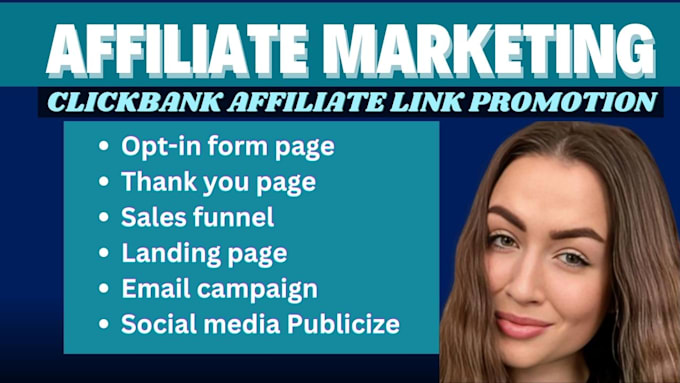 Gig Preview - Promote affiliate marketing, do sales funnel clickbank amazon website sales