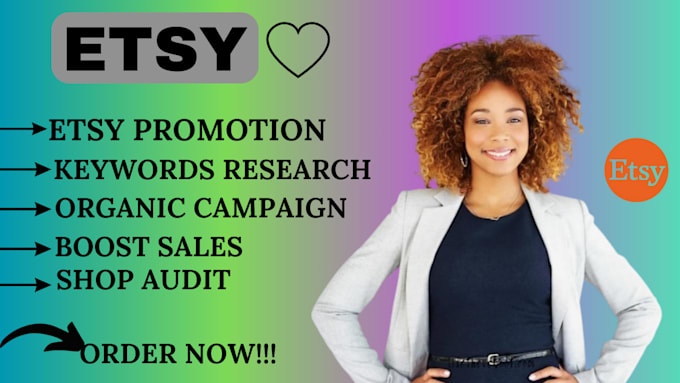 Gig Preview - Do etsy store promotion, etsy SEO listing campaign to boost etsy sales