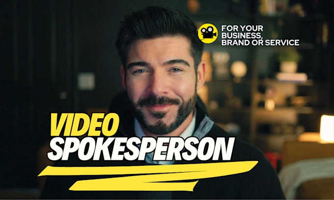 Gig Preview - Be your professional spokesperson and male video actor