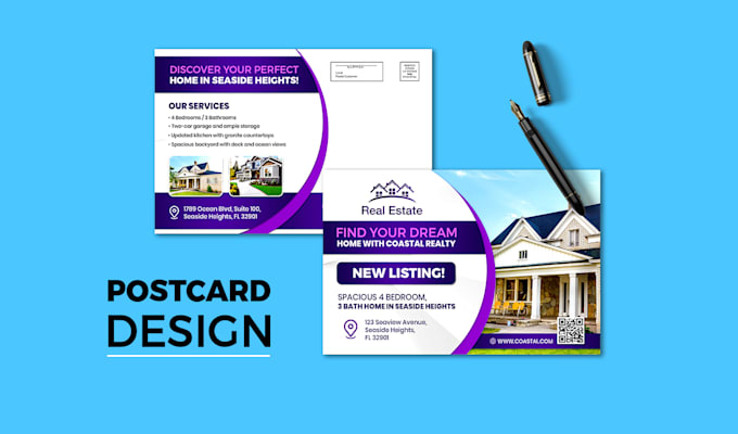 Gig Preview - Design professional direct mail eddm postcard, lawncare business flyer