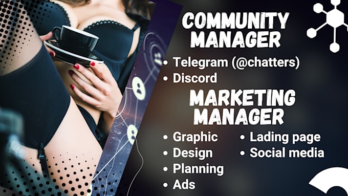 Gig Preview - Be your community manager more than 20 chatters or your marketing manager