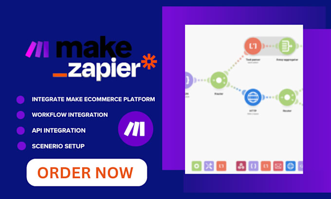 Gig Preview - Supercharge your business with make com zapier make com automation