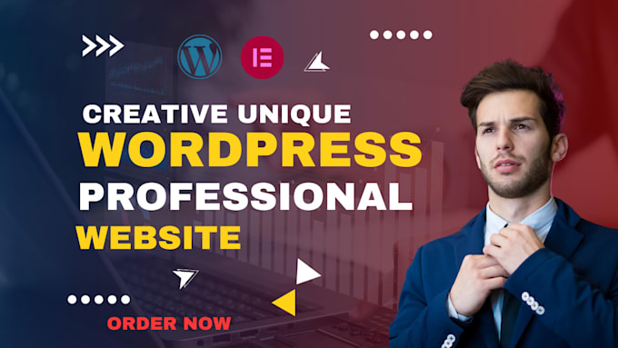 Gig Preview - Design creative unique wordpress website with elementor pro