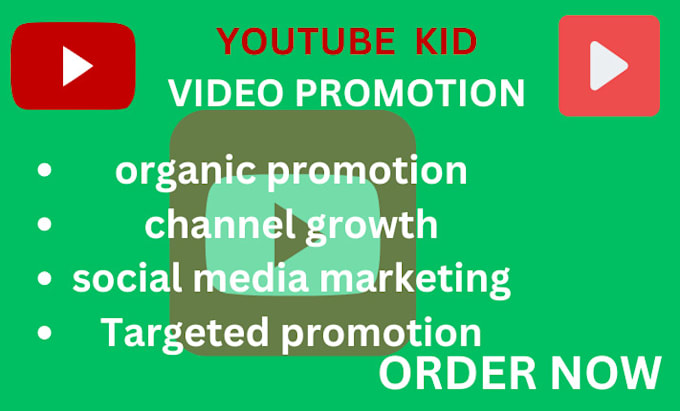 Gig Preview - Do youtube shoutout organic promotion kids promotion organic subs