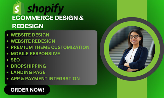 Gig Preview - Redesign shopify website do etsy shopify print on demand shopify email marketing