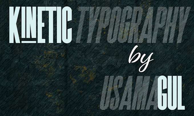 Bestseller - create dynamic 3d kinetic typography text animations