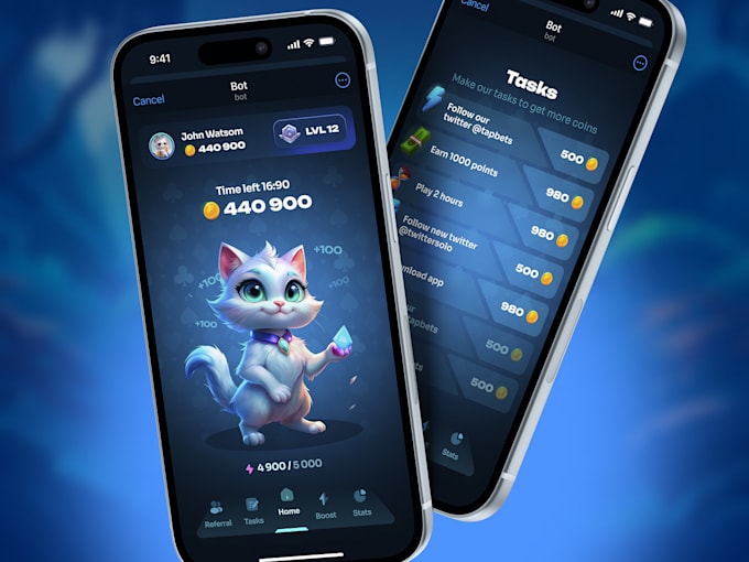 Gig Preview - Tap tap token mining,ton telegram token dapp,rabbittap fork,hamster kombat game