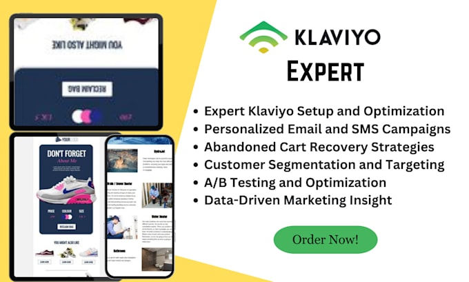 Gig Preview - Set up klaviyo email flows for shopify