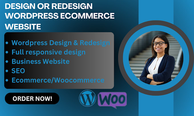 Gig Preview - Build wordpress business website wordpress ecommerce with wordpress elementor