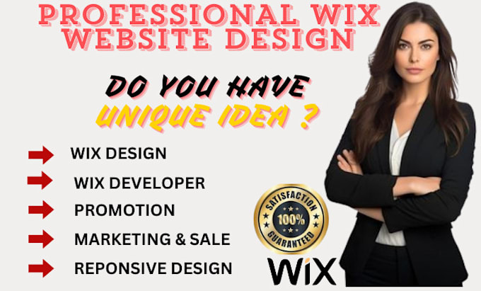 Gig Preview - Do website design wix website redesign wix website design wix website redesign