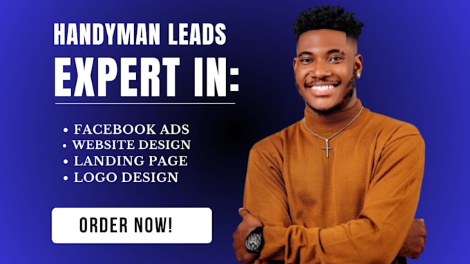 Gig Preview - Generate handyman leads design handyman website do sales funnel landing page