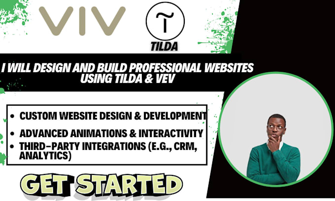 Gig Preview - Design and build professional websites using tilda and vev