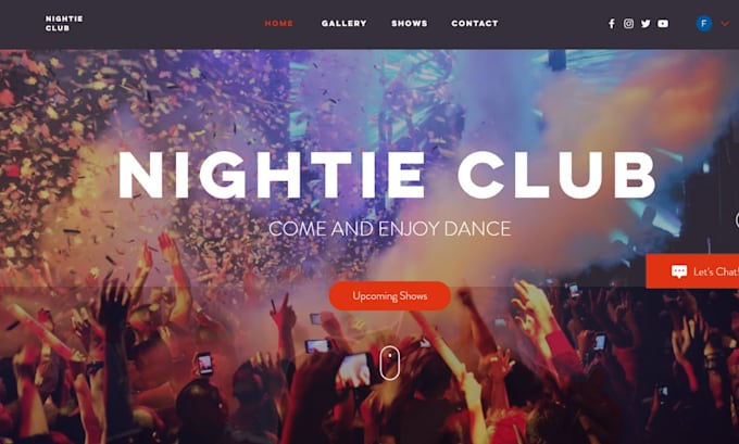 Gig Preview - Nightclub website design nightclub redesign nightclub website design party flyer