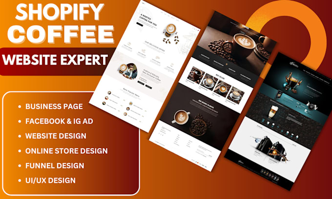 Bestseller - coffee website, coffee shopify store, branded coffee store, wix coffee website