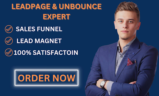 Gig Preview - Design landing page, sales funnel on leadpages, unbounce