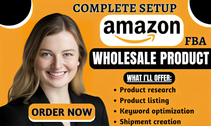 Gig Preview - Setup complete winning amazon fba wholesale product, amazon fba product research