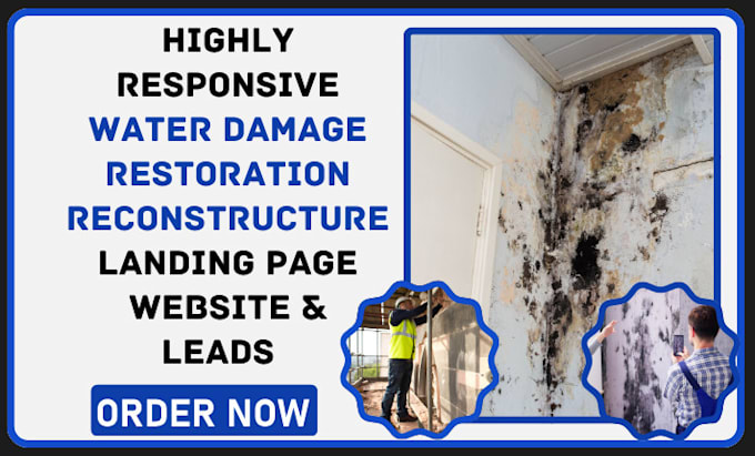 Bestseller - design water damage restoration mold remediation flood damage repair website