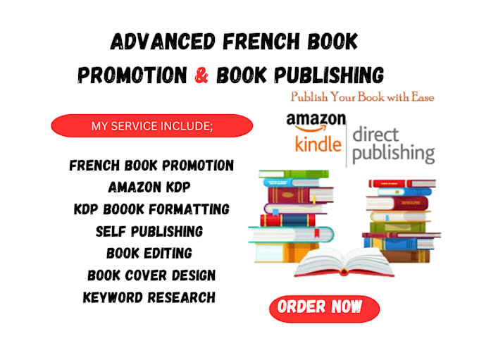 Gig Preview - Do effective french book promotion amazon ads for amazon kdp book self publishin