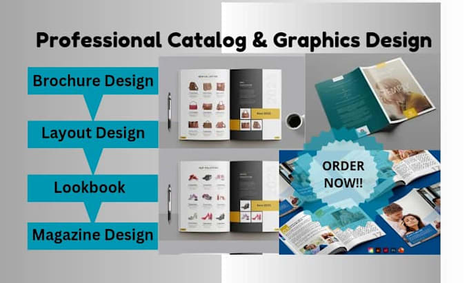 Gig Preview - Do brochure design, catalog design lookbook, layout, product catalog  magazine