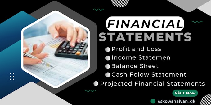 Gig Preview - Prepare financial all statements