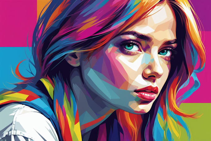 Gig Preview - Create your photo into awesome wpap pop art