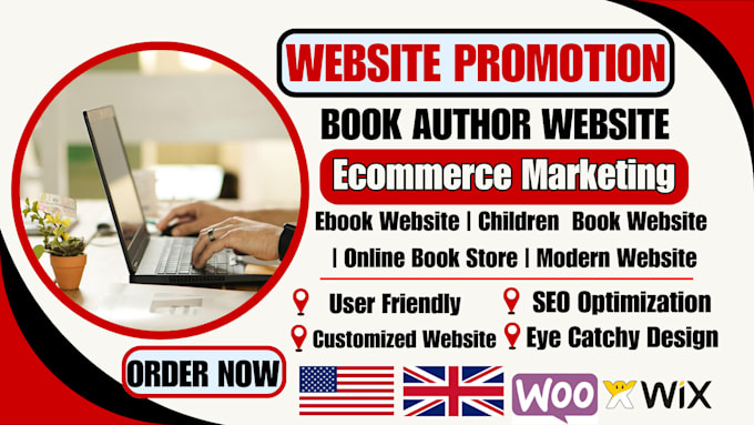 Bestseller - build book author website ebook website promote book website wordpress website