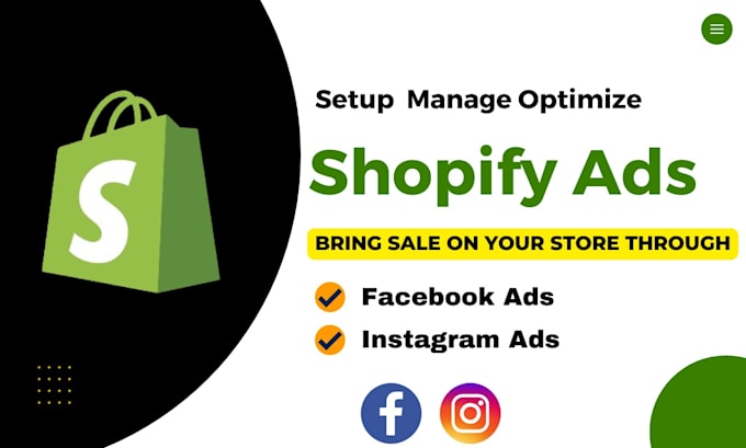 Gig Preview - Setup shopify facebook ads campaign, advertising, marketing for your business