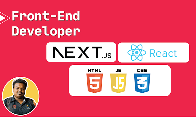 Gig Preview - Be your front end website developer, reactjs, nextjs