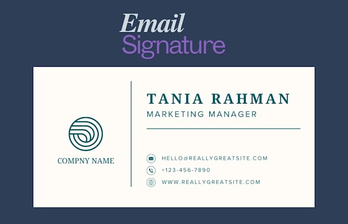 Gig Preview - Create eye catching clickable HTML email signature or virtual business card