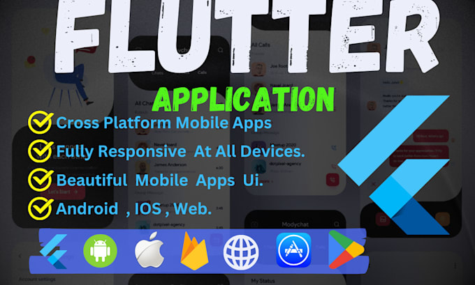 Gig Preview - Do flutter  application development for multiple platforms