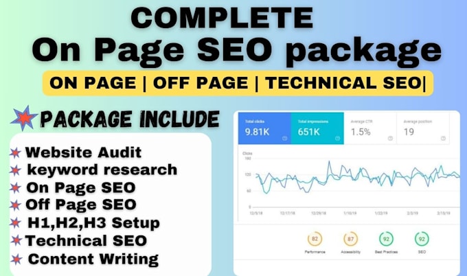 Gig Preview - Do pro onsite onpage SEO optimization for google top ranking