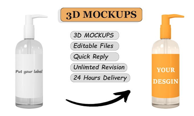 Gig Preview - Do 3d mockup rendering for amazon, ebay, e shopping sites